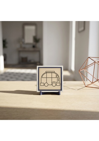 Minimalist Seyahat Simgeli Dekoratif Obje, Yaşam Alanınıza Enerji Katan Tasarım 10x10 Cm