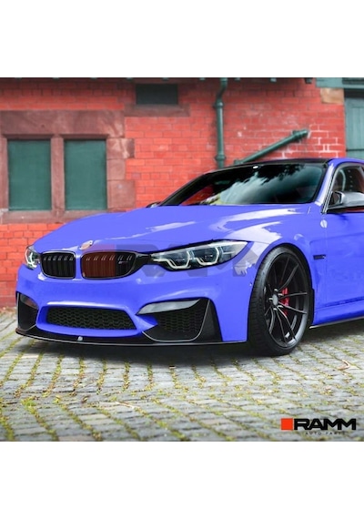 Bmw M3 M4 F80 F81 F82 F83 Ön Tampon Lipi + Flap Seti Parlak Siyah