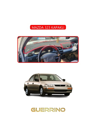 Mazda 323 Kapaklıtorpido Koruma Halısı Kırmızı Kenar