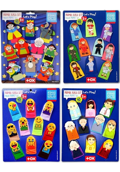 4 Set - 40 Parça Tox Masal Kahramanları. Aile Bireyleri . Meslekl