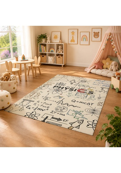 Kartela Halı Fizik Tahtası Kaymaz Taban Çocuk Oyun Halısı - 100 x 150 CM