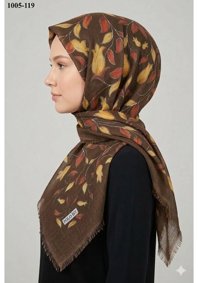 Polo İst Eşarp Polo İst Desenli Flamlı Pamuk Eşarp 1005-119 Çok Renkli
