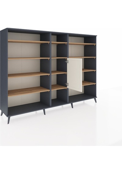 Hyperion Dolap 12 Raflı Tek Kapaklı 220x44x163 Antrasit-aytaşı/ç Antrasit-aytaşı/çam Hyperion Dolap 12 Raflı Tek Kapaklı 220x44x163 Antrasit-aytaşı/ç Antrasit-aytaşı/çam