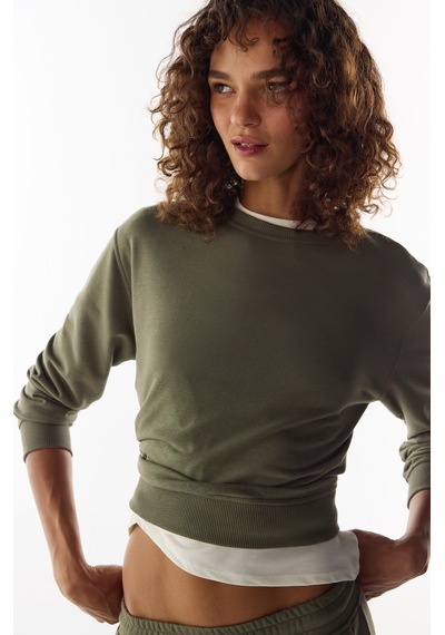 Penti Haki Oversize Bisiklet Yaka Sweatshirt Kh22