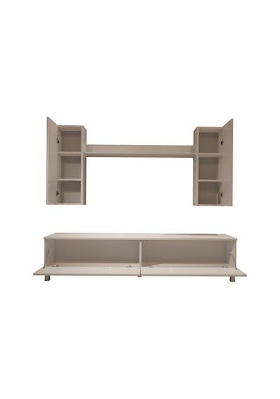 Decoraktiv Eko 7 Mdf Std Krom Ayaklı Tv Ünitesi Tv Sehpası Beyaz