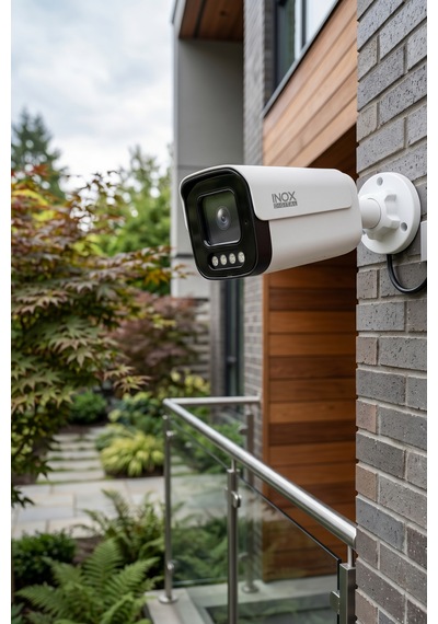 Inox-x207 5mp Ip Full Renkli Onvıf Güvenlik Kamerası - Profesyonel Çift Işıklı Ir + Renkli Akıllı Ağ Kamerası