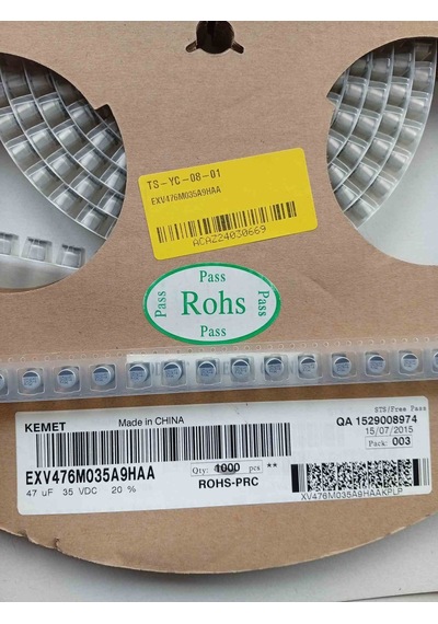Exv476m035a9haa 47 Uf, 20%, 35 Vdc, -55/+105 C 56 Adet