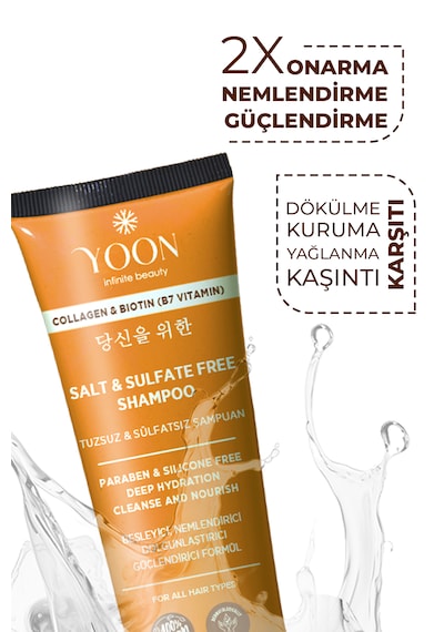 Yoon 3'lü Besleyici Ve Onarıcı Şampuan, Saç Kremi, Saç Serum Seti