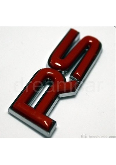 Rs Krom 3 Boyutlu Kırmızı Amblem 8000645