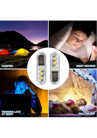 Mini Usb Led Lamba 5730 Smd 3 Led Anahtarlık Portatif Taşınabilir Gece Lambası Masa Aydınl.Kamp