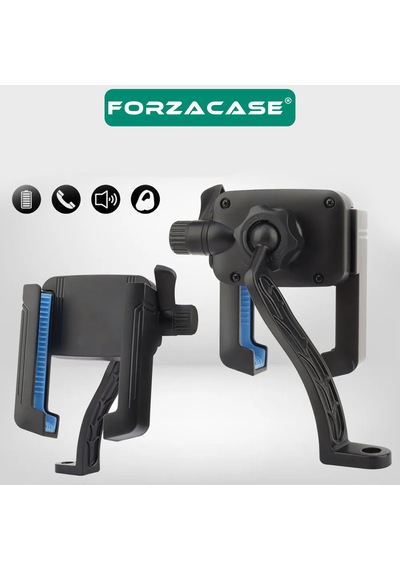 Forzacase 4.7-6.7 İnç Telefonlar İle Uyumlu Bisiklet Motosiklet Ayna Montajlı Telefon Tutucu Fc1201 Siyah