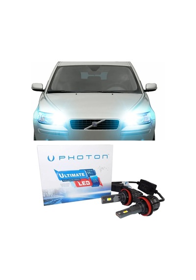 Volvo V50 Led Xenon Kısa Far Ampulü H7 Ultimate 9500 Lumens Şimşek Etkili Beyaz 2007-2012