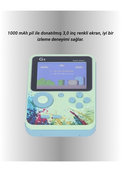 Tv Bağlantılı 500 Oyunlu Mini Gameboy Konsol