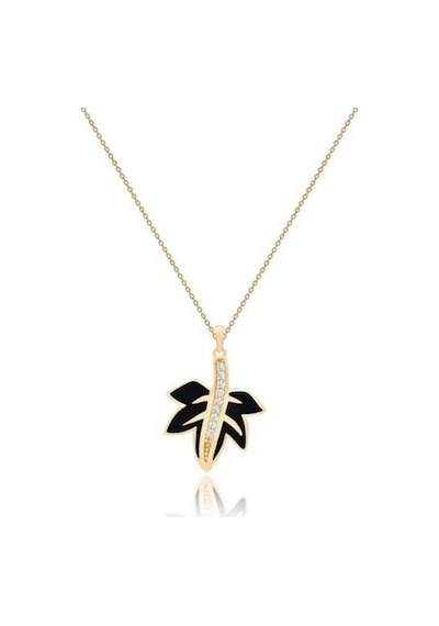 Diamond Line-Gülaylar - Sarı Altın 14 Ayar Yaprak Kolye N11.25364