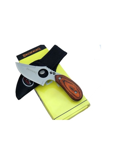 087 Yüzme Kamp Bıçak 16 Cm - Ahşap Sap, Özel Kılıflı