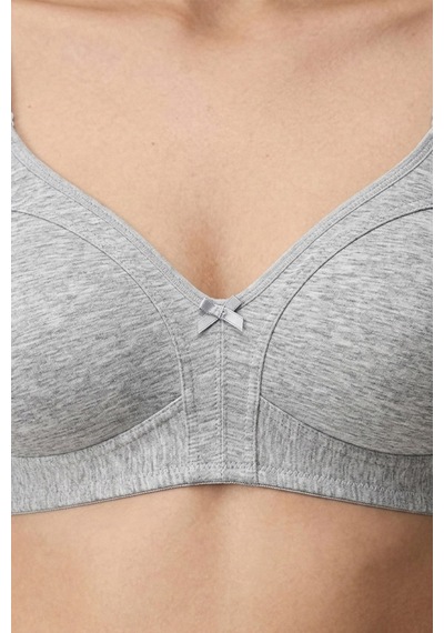 Cottonill Bra - Fiora Büyük Beden Balensiz Pamuklu Ayarlanabilir Askılı Kadın Sütyen 3'lü Paket Çok Renkli