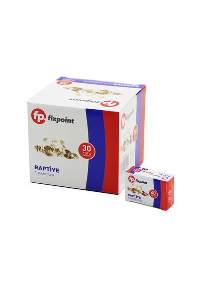 Fixpoint P-2435 Metal Raptiye 40 Adet Kutulu 30x40- 30'li Paket Diğer