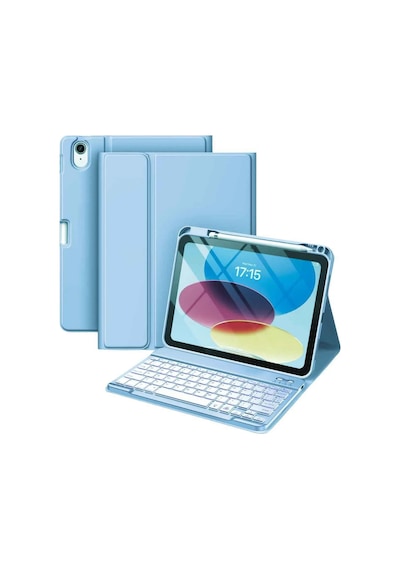 Apple Uyumlu iPad Air 11 4/5/6 Nesil M2/m3 2025 Klavyeli Tablet Kılıfı Klavye + Stand
