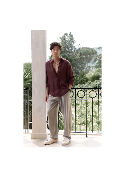 Mai Studios Co. Mai Collection Geaohrid Vizon Erkek Pantolon Vizon