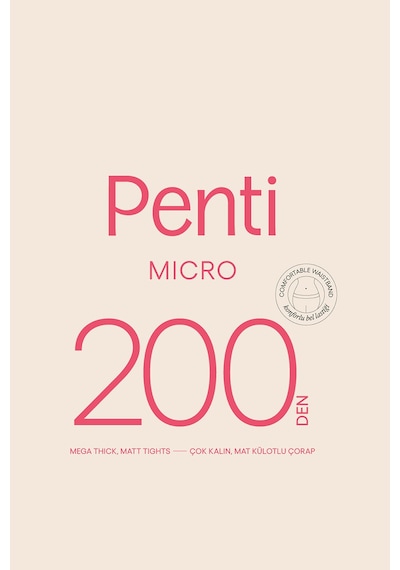 Penti Siyah Micro 200 Külotlu Çorap-pentilicious Siyah