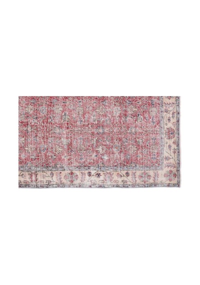 El Dokuması Vintage Yün-pamuk Naturel Halı 13539 161 X 276 Cm Çok Renkli