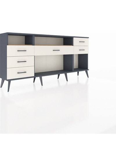 Arges Konsol 2 Raflı 6 Çekmeceli 176x30x83 Antrasit-çam/aytaşı Çam/aytaşı Arges Konsol 2 Raflı 6 Çekmeceli 176x30x83 Antrasit-çam/aytaşı Çam/aytaşı