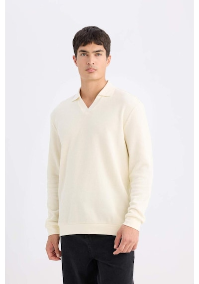 DeFacto Regular Fit Polo Yaka Sweatshirt D7448AX25SPER235