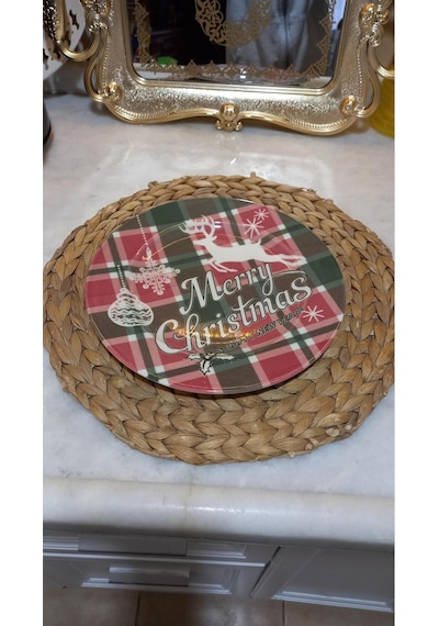 Pasta Tabak Yeniyıl 19 Cm 6 Lı Çok Renkli