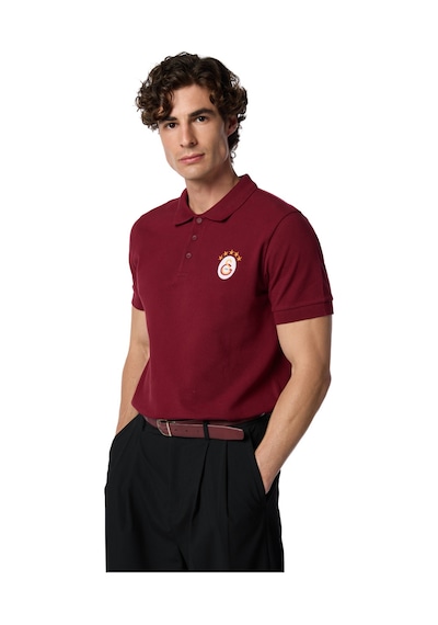 Gsstore Galatasaray 5 Yıldız Klasik Logo Polo T-shirt E251403 Bordo