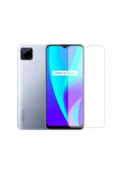 Realme C15 Kırılmaz Ekran Koruyucu Temperli Cam (498127486)