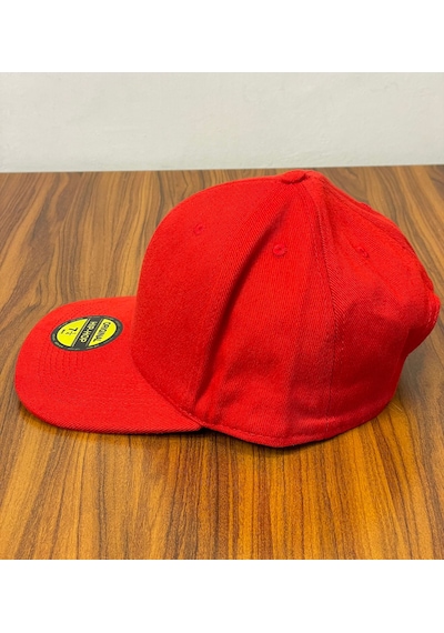 Hamze Hip Hop Snapback Rapper Basic Gabardin Cap Şapka Kırmızı