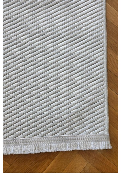 Leiva Home Lara 02 Krem Sisal İskandinav Modern Kaymaz Taban Yumuşak Özel Ölçü Salon Koridor Halısı 0140-krem/gri/bej