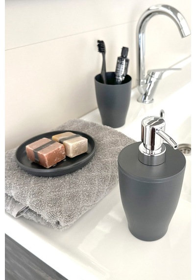 Pure 3'lü Banyo Seti-gri Grı