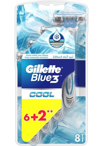 Gillette Blue3 Cool Tıraş Bıçağı 8'li