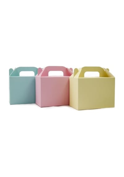 10x14 Cm Karışık Renk El Geçme Hediye Kutusu 3'lü Set