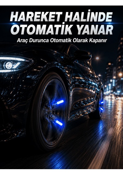 Lexroo Hareketle Yanan Led Sibop Işığı 4& 8217 Lü Araç Lastik Lam
