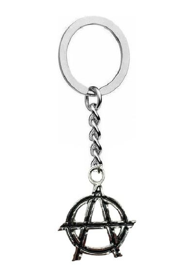 Anarchy A Amblem Figürlü Antik Siyah Unisex Anahtarlık Özgürlük, Direniş Ve Güçlü Duruş Simgesi