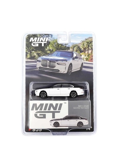 959 1/64 Bmw İ7 Xdrive60 Alpine White / Black Sapphire - Blister Paket Mgt00959-bl Çok Renkli