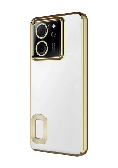 Noktaks - Xiaomi Uyumlu Xiaomi Mi 13t Pro - Kılıf Kamera Korumalı Tatlı Sert Omega Kapak - Siyah