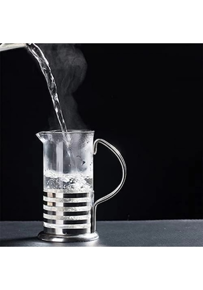 Paslanmaz Çelik Gövdeli French Press Kahve Ve Çay Demleme Aparatı Gümüş