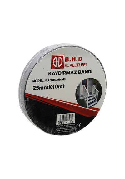25mm X 10mt Kaydırmaz Siyah Bant 5365