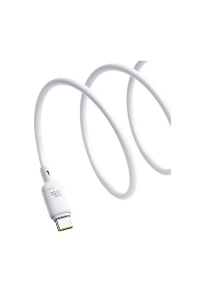 Baseus Silky Series Usb To Type-c 100w Hızlı Şarj Kablosu 1m - Beyaz
