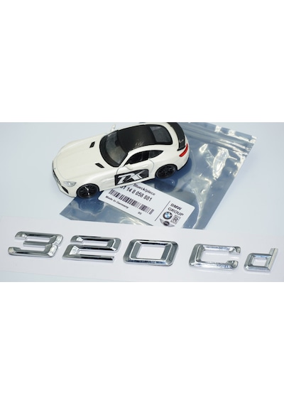 Dk Tuning 320cd Bagaj Krom Metal 3m 3d Yazı Logo Bmw İle Uyumlu