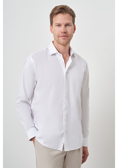 Morven Erkek Beyaz Pamuk Trend Slim Fit Dar Kesim Non Iron Gömlek 25mc004034600 Beyaz Beyaz Morven Erkek Beyaz Pamuk Trend Slim Fit Dar Kesim Non Iron Gömlek 25mc004034600 Beyaz Beyaz
