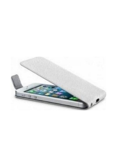 Apple Uyumlu iPhone Cellular Line Se 5s 5 İle Flap Slim Kılıf Beyaz Flıpslım5w