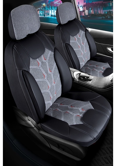 Fiat Linea Dynamic Plus Keten Oto Koltuk Kılıfı Ön Arka Set Karaca Füme Şhn
