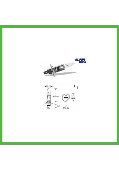 Vaveni Super Light H1 Halojen Far Ampülü 12 Volt 60-55 Watt Arz