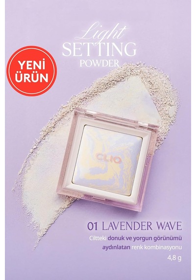 Ton Eşitleyici & Sabitleyici, İnce Yapılı, Işıltılı Pudra Light Setting Powder 01 Lavender Wave Diğer
