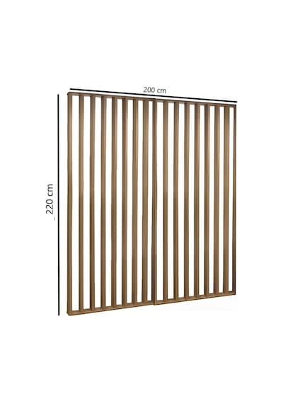 200cm X 220cm Masif Ahşap Çıtalı Paravan Oda Ayırıcı Seperatör Duvar Dekor 200cm X 220cm
