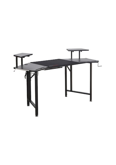 Adore Gaming Commander Oyuncu Masası Rgb Carbon Fiber - Siyah 160x75x49-56 Cm
